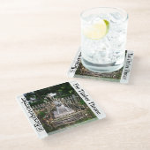 材木の王位のコースター ガラスコースター (アングル)