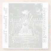 材木の王位のコースター ガラスコースター (裏面)