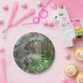 材木オオカミ ペーパープレート (パーティー)