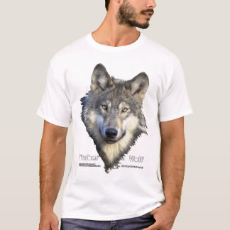 材木オオカミ Tシャツ