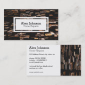 材木木製の家修理名刺 名刺 (正面/裏面)