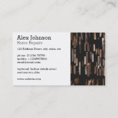 材木木製の家修理名刺 名刺 (裏面)