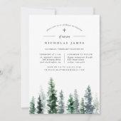 材木林 |《キリスト教》洗礼式や命名式または洗礼招待状 招待状 (正面)