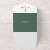 材木林 |冬の水結婚色 オールインワン招待状 (外側)