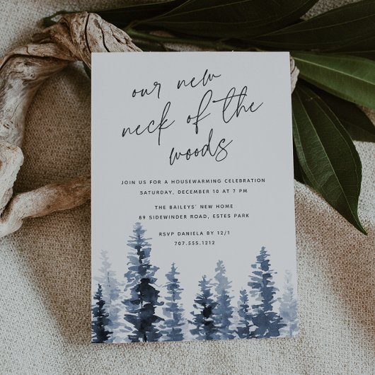 材木林 | New Neck of the Woods引っ越し祝いパーティー 招待状