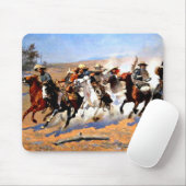 材木用ダッシュ、レミントン絵を描ズの マウスパッド (マウス)