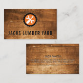 材木鋸 | 木目パネル | ハードウェアツール 名刺 (正面/裏面)