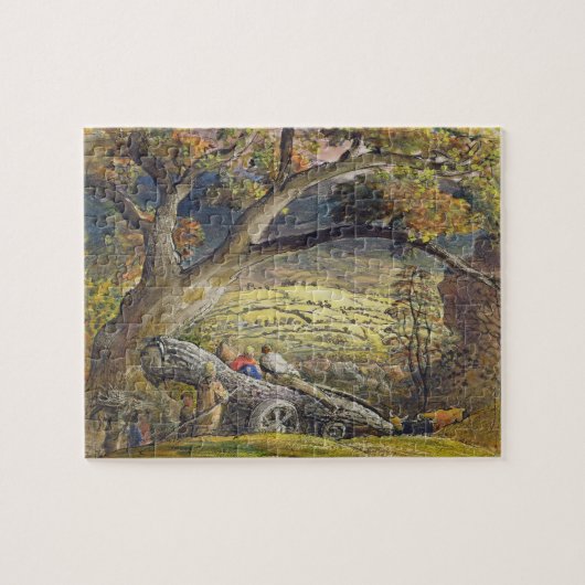 材木Wain、c.1833-34 (w/c及び紙のグワッシュ ジグソーパズル (横)