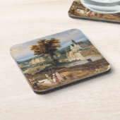 村および城のベグの景色の姿 コースター (左側)