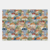 村お洒落と家の贈り物 ラッピングペーパーシート (正面)