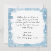 村お洒落のクリパーソナライズされたスマス シーズンカード (裏面)