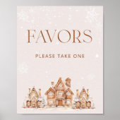 村で冬の赤ちゃんシャワーが楽しめる ポスター (正面)