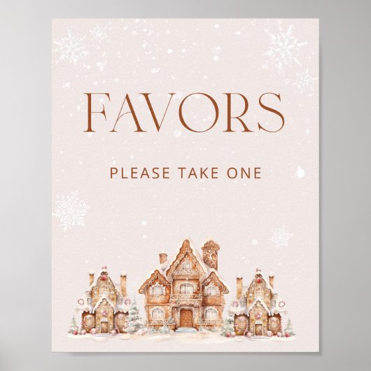 村で冬の赤ちゃんシャワーが楽しめる ポスター (正面)