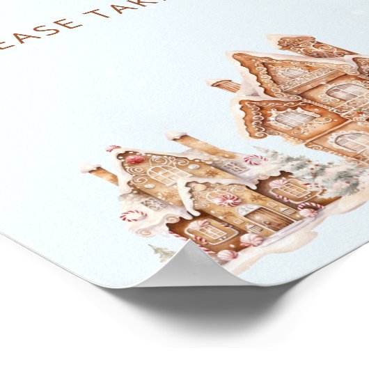 村で冬の赤ちゃんシャワーが楽しめる ポスター (角)