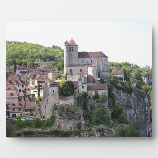 村と教会の眺め（写真） 3 フォトプラーク (正面)