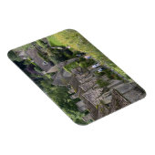 村にあるコッツウォルドの石造りのコテージ マグネット (右側)