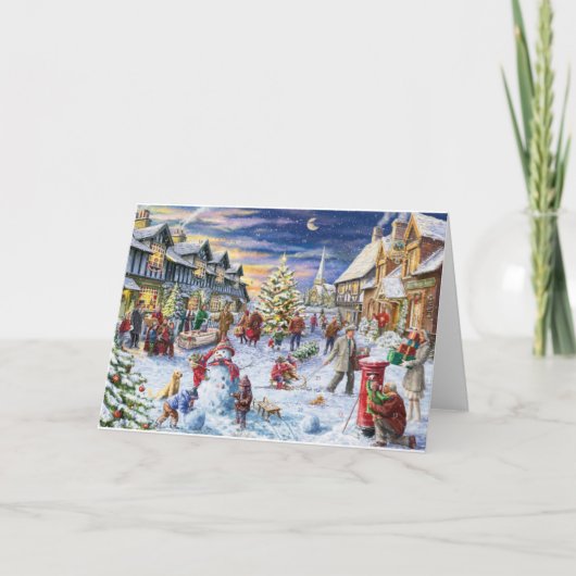 村のクリスマス カード (正面)