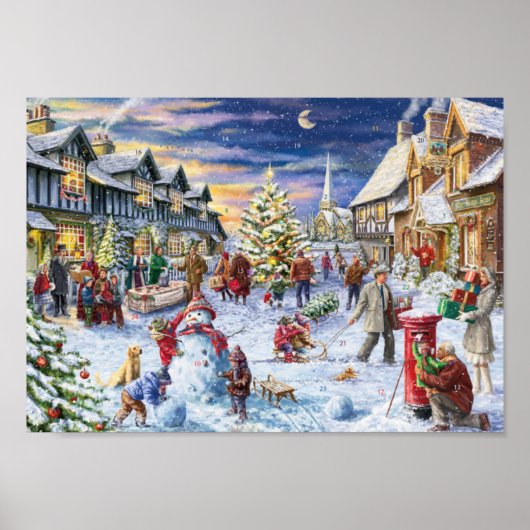 村のクリスマス ポスター (正面)