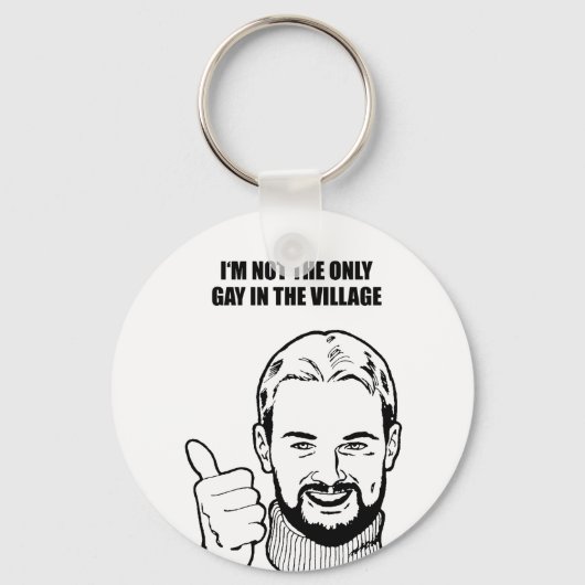 村のゲイは私だけじゃない キーホルダー (正面)