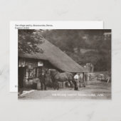 村のスミシーセピアのはがき ポストカード (正面/裏面)