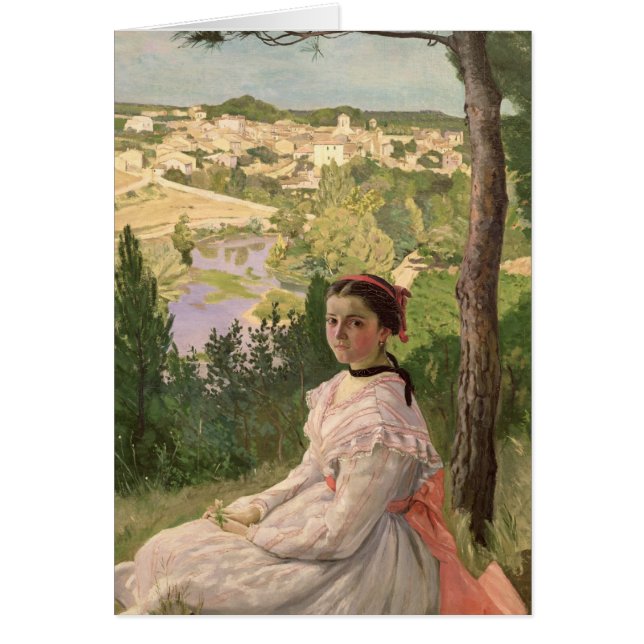 村のビュー， Castelnau, 1868 (正面)