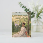 村のビュー， Castelnau, 1868 ポストカード (スタンド正面)