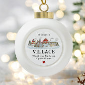 村のヘルパーに感謝のギフトを取る セラミックボールオーナメント