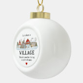 村のヘルパーに感謝のギフトを取る セラミックボールオーナメント (右)