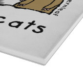 村のホームレス救済の猫を連れて行く カッティングボード (角)