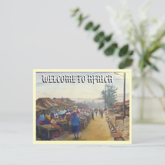 村の人々、アフリカへようこそ ポストカード (スタンド正面)