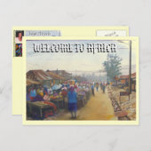 村の人々、アフリカへようこそ ポストカード (正面/裏面)