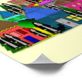 「村の修道女」カトリックの修道女の芸術ギフト ポスター (角)