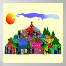 「村の修道女」カトリックの修道女の芸術ギフト