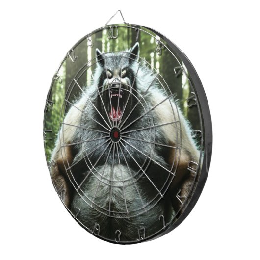 村の全食べを占める狼男 ダーツボード (正面右)