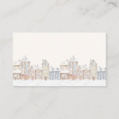 村の冬おむつラッフルベビーシャワーゲーム エンクロージャーカード (裏面)