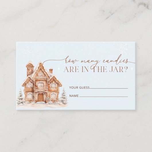 村の冬にいくつ飴を取る エンクロージャーカード (正面)