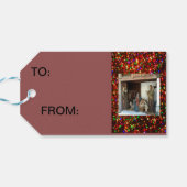 村の出生アンダーキャノピ数々のー色の星 ギフトタグ (裏面横)