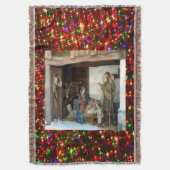 村の出生アンダーキャノピ数々のー色の星 スローブランケット (正面縦)