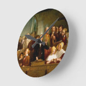 村の合唱団（12274参照） ラウンド壁時計 (傾斜)