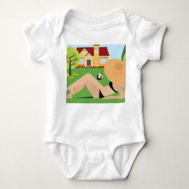 村の夏 ベビーボディスーツ