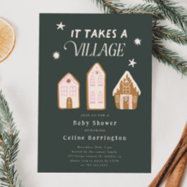 村の女の子の赤ちゃんシャワーが必要 招待状
