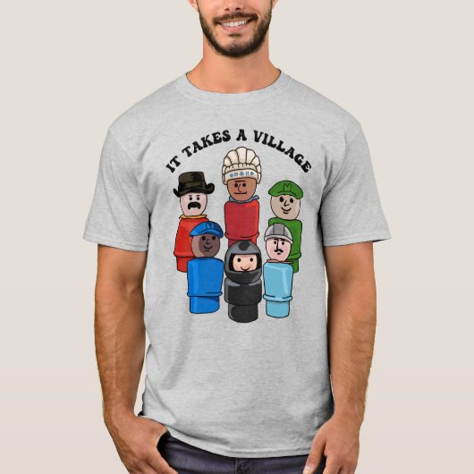 村の小人が必要だ Tシャツ (正面)