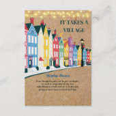 村の工芸品に赤モダンちゃんシャワーが必要 エンクロージャーカード (正面)