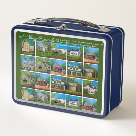 村の思い出されたプリマス会議ランチボックス メタルランチボックス (正面)