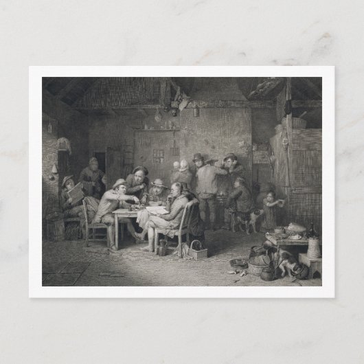 村の政治家、アブラハム・ライムが刻んだ ポストカード (正面)