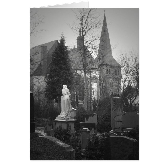 村の教会および墓地 (正面)