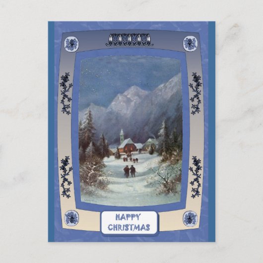 村の教会 シーズンポストカード (正面)