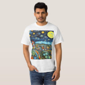 村の星空 Tシャツ (正面フル)