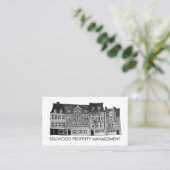 村の水の色の実在不動産ブローカーエージェントのリース 名刺 (スタンド正面)