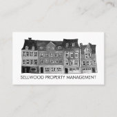 村の水の色の実在不動産ブローカーエージェントのリース 名刺 (正面)